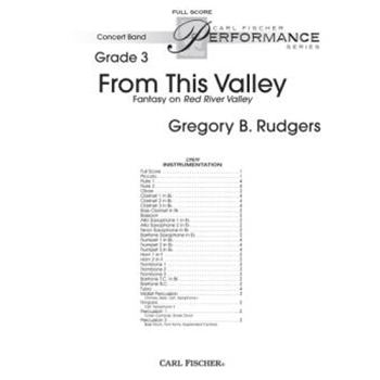 From This Valley by Rudgers Gregory for Full Score