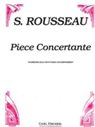 Piece Concertante by Rousseau Samuel for Trombone and Piano