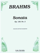 Sonata Opus 120 #2 by Brahms Johannes for Bb Clarinet and Piano