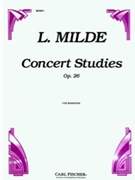 Concert Studies Opus 26 V 1 by Milde Ludvig for Bassoon Method (Vol 1)