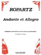 Andante Et Allegro by Ropartz Joseph Guy - Shapiro A - for Trombone and Piano