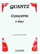 Concerto In G Major by Quantz Johann Joachim - Barge - for Flute and Piano