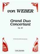Grand Duo Concertante Opus 48 by Weber Carl Maria von for Clarinet Solo