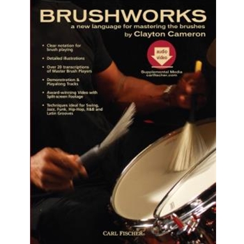 Brushworks by Cameron Clayton for Drum Set (w / CD and Dvd)