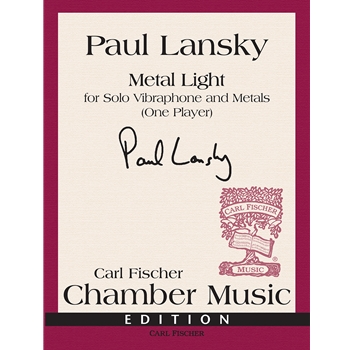 Metal Light by Lansky Paul for Multi-Percussion Solo
