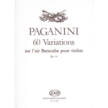 60 Variations sur l'air Barucaba pour violon