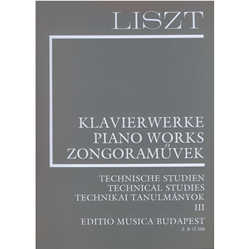 Technical Studies Vol. III Liszt, Works for Piano Solo, Supplementary vol. 3
