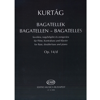 Bagatelles for flute, double bass and piano