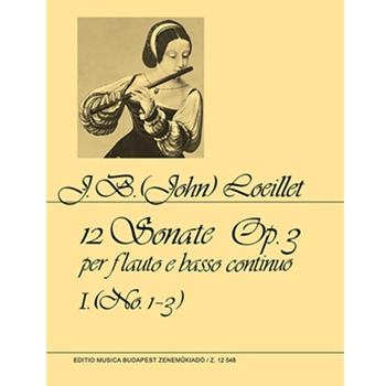12 Sonatas for Recorder and Basso Continuo Vol.1 No. 1-3.