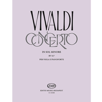 Concerto in sol minore, RV 417 per viola e pianoforte (orig. per violoncello, archi e cembalo)