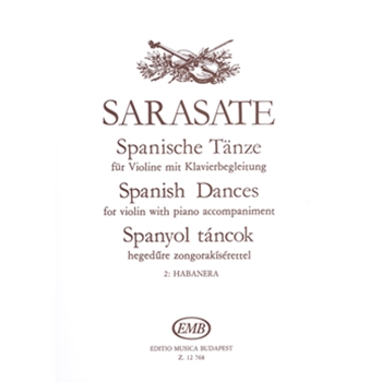 Spanish Dances for violin with piano accompaniment Vol.2 Habanera