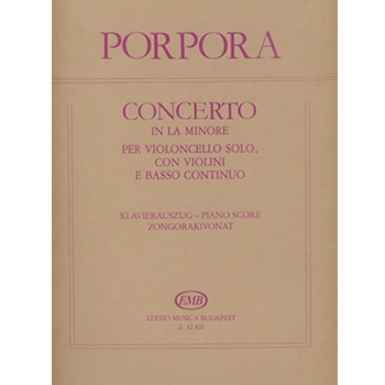 Concerto in la minore per violoncello solo, con violini e basso continuo