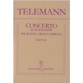 Concerto in mi maggiore per flauto, archi e cembalo