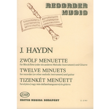 12 Minuets for recorder (or other melodic instrument) and guitar