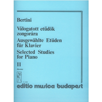 Selected Studies for Piano Vol.2 Studies for Intermediate and Advanced Level
