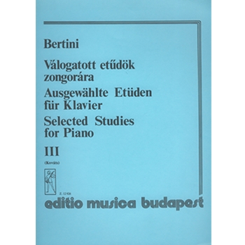 Selected Studies for Piano Vol.3 Virtuosic Studies