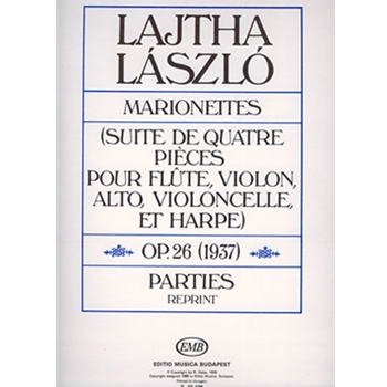 Marionettes Suite for flute, violin, viola, violoncello and harp