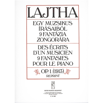 Des ecrits d'un musicien 9 fantaisies