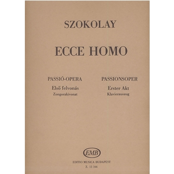 Ecce Homo. A passion-opera in three acts based on the novel "The Greek Passion" by N. Kazantzakis for soloists, double mixed chorus, children's chorus and orchestra