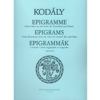 Epigrams Seven Movements from the Series for double bass and piano