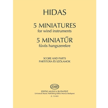 5 Miniatures for wind instruments (two clarinets, two horns and two bassoons)