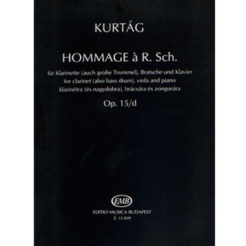 Hommage a R. Schumann for clarinet (also bass drum), viola and piano