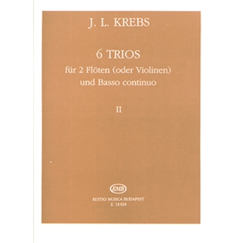 6 Trios fur 2 Floten (oder Violinen) und Basso Continuo Vol.2