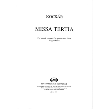 Missa tertia for mixed voices