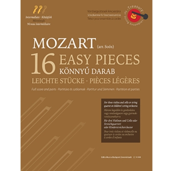 16 Easy Pieces For three violins and cello or stringquartet or children-s string orchestra