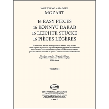 16 Easy Pieces For three violins and cello or stringquartet or children-s string orchestra