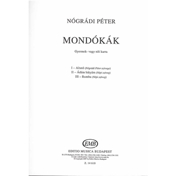 Mondokak gyermek- vagy noi karra