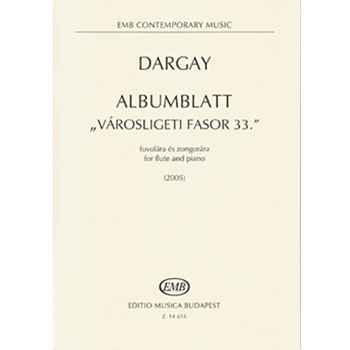 Albumblatt - 'Varosligeti fasor 33.' for flute and piano