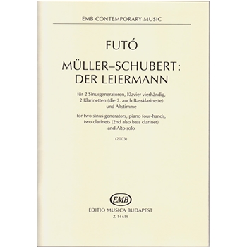 Muller-Schubert: Der Leiermann for two sinus generators, piano four-hands, two clarinets (2nd also bass clarinet) and Alto solo