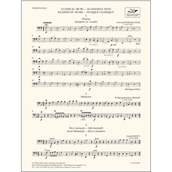 Classical Music For three violins and cello or string quartet or children-s string orchestra