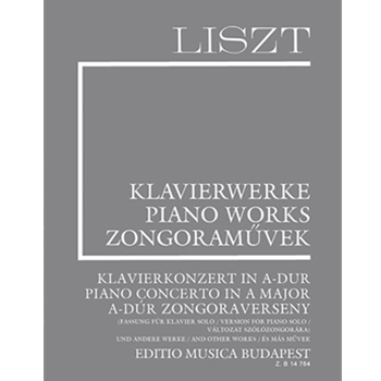 Piano Concerto in A major (version for piano solo) and other works Liszt, Works for Piano Solo, Supplementary vol. 15