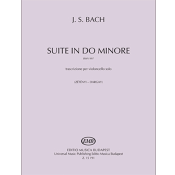 Suite in Do minore (BWV 997) trascrizione per violoncello solo