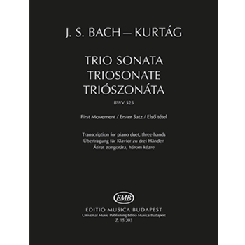 Trio Sonata BWV 525, First movement Transcription for piano duet (three hands)