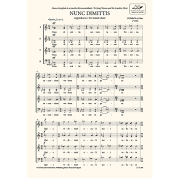 Nunc dimittis for mixed choir