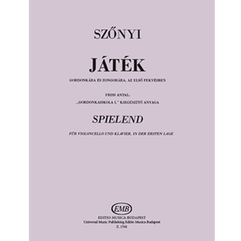 Jatek gordonkara es zongorara, az elso fekvesben