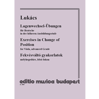 Exercises in Change of Position for Viola, advanced Grade