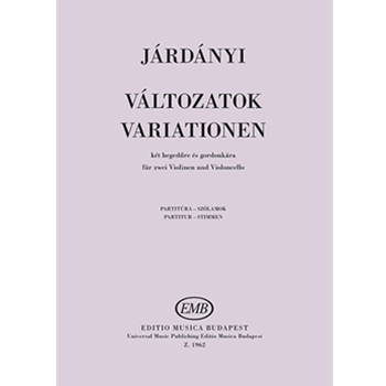 Valtozatok ket hegedure es gordonkara