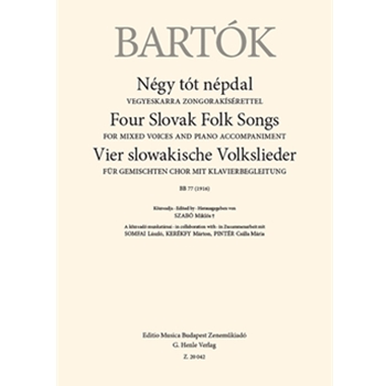 Four Slovak Folk Songs for Mixed Voices and Piano Accompaniment, BB 77 (1916)