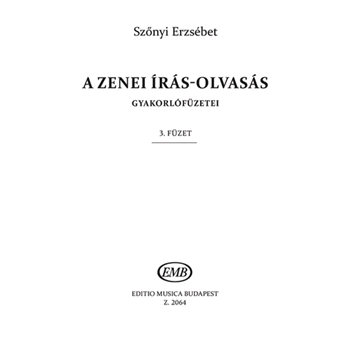 A zenei iras-olvasas gyakorlo fuzetei Vol.3
