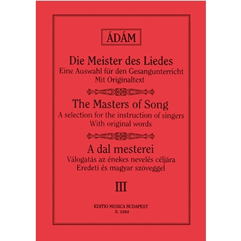 THE MASTERS OF SONG Vol.3 Works of Brahms, Cornelius, Franz, Schumann, Grieg, Balakirev, Borodin, Dargomyzhsky, Kjui, Rimsky-Korsakov for All Species of V