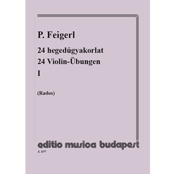 24 Violin Exercises Vol.1 in 24 tonalities, with accompaniment of a second violin