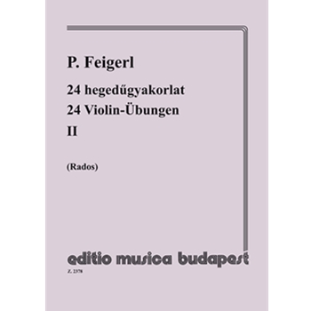 24 Violin Exercises Vol.2 in 24 tonalities, with accompaniment of a second violin