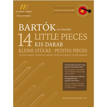 14 Little Pieces For three violins and cello or string quartet or youth string orchestra