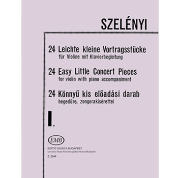 24 Easy Little Concert Pieces Vol.1 for violin with piano accompaniment in the I-III. position