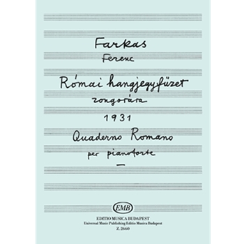 Quaderno Romano Six pieces for piano