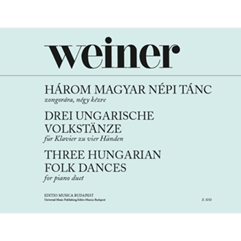 Three Hungarian Folk Dances Piano duet arrangement of the string orchestra version for young pianists by the composer